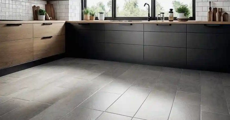 25 Idea Lantai Dapur Moden Terkini di Malaysia 2024 6 5. Jubin Subway