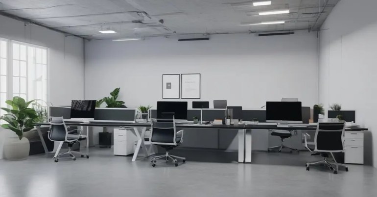 Idea Ruang Pejabat Moden Dengan Susun Atur Fleksibel