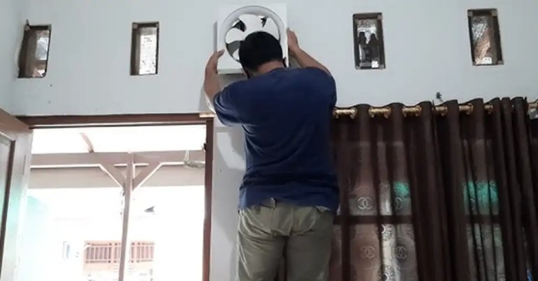 Cara Pasang Exhaust Fan di Tingkap rumah